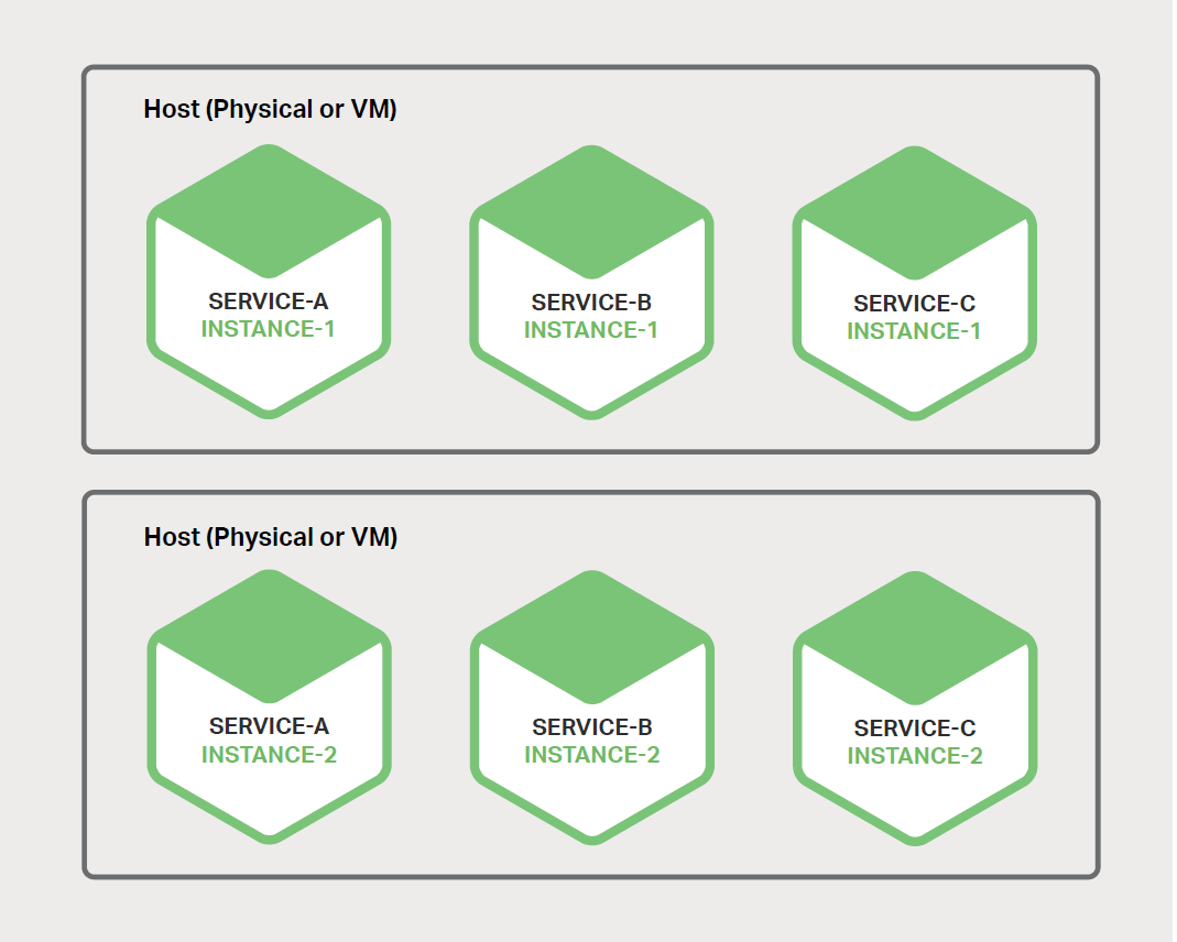 图 6-1、主机可支持多个服务实例